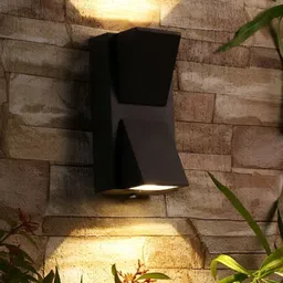 SPARK WORLD Black Acrylic Quirky Abstract Shaped Wall Lamp-30