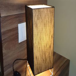Mufasa Black Cotton Rectangular with Bulb Table Lamp-picture-12