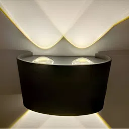 SPARK WORLD Black Quirky Abstract Shaped Shaped Wall Lamp image 2