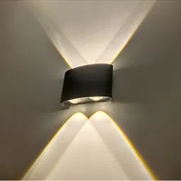 SPARK WORLD Black Quirky Abstract Shaped Shaped Wall Lamp image 3