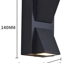SPARK WORLD Black Acrylic Quirky Abstract Shaped Wall Lamp image 2