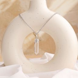 Shubhanjali Silver-Plated Contemporary Pendants with Chains-image-32