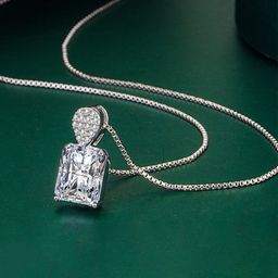 Designs & You Silver-plated CZ-studded Pendant with Chain-image-26
