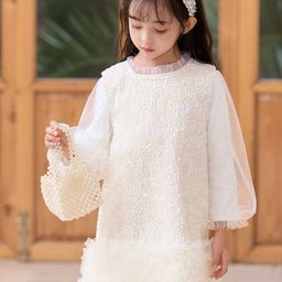 LULU & SKY Embellished Flared Sleeve Sheath Dress-image-5