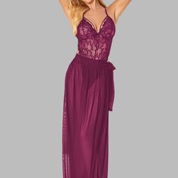 VAGHBHATT Self Design Shoulder Straps Net Baby Doll image 5