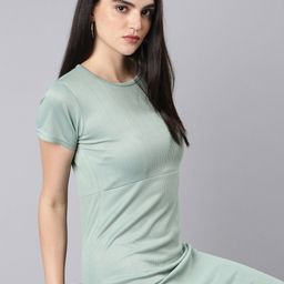 SHOWOFF Ribbed Sheath Dress-image-24