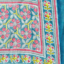 KALINI Floral Printed Pure Cotton Regular Kurta with Palazzos & With Dupatta image 4