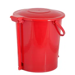 Kuber Industries Set Of 2 Solid 10L Pedal Dustbin With Handle image 5