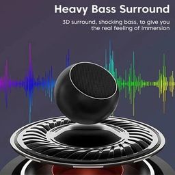 EDNITA jbl Ultra Mini Wireless Bluetooth Speaker with Heavy Metal Electroplating Round Speaker | Wireless Power Button Controlled, Long Lasting Battery & Quick Charge Pack of 1 (Multicolor) image 5