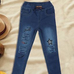 A-Okay Boys Jogger High Rise Mildly Distressed Light Fade Jeans-image-88