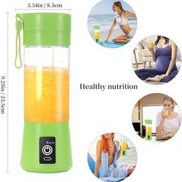 gomaihe Nx plus Portable Blender, USB Rechargeable Mini Juicer Blender, Electric Juicer Bottle Blender Grinder Mixer, Personal Size Blender for Juices, Shakes and Smoothies, Fruit Juicer Machine (Multicolour) image 3