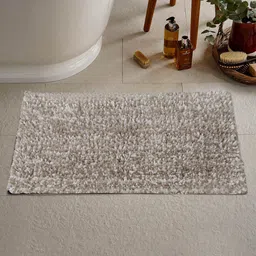 KLOTTHE Beige Textured 2000 GSM Bath Mat-10
