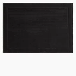 H&M Black Pure Cotton Terry Bath Mat-image-75