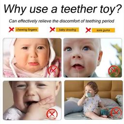 Tony Stark Remote Silicone Baby Teether for Teething Gums, Teether for 3+ Months Baby, Helps Biting Skills Development, Colour & Shape Recognition, Food Grade Silicone, Teething Toy for Infants, Babies, and Toddlers (Black) image 4