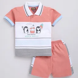 Nottie Planet Boys Graphic Printed Pure Cotton T-shirt with Shorts-image-50