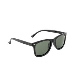 Clark N Palmer Unisex Green Lens & Black Wayfarer Sunglasses with Polarised and UV Protected Lens-3