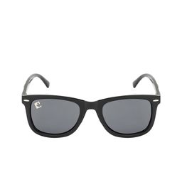Clark N Palmer Unisex Black Lens & Black Wayfarer Sunglasses with Polarised and UV Protected Lens image 5