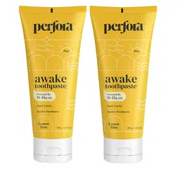Perfora Awake Set of 2 Anti Cavity Active Freshness Toothpaste - 100g Each - Lemon Mint image 1