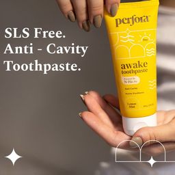 Perfora Awake Set of 2 Anti Cavity Active Freshness Toothpaste - 100g Each - Lemon Mint image 2