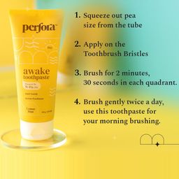 Perfora Awake Set of 2 Anti Cavity Active Freshness Toothpaste - 100g Each - Lemon Mint image 3