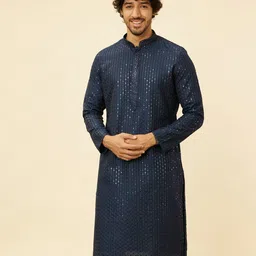 Manyavar Ethnic Motifs Embroidered Regular Kurta with Pyjama-38