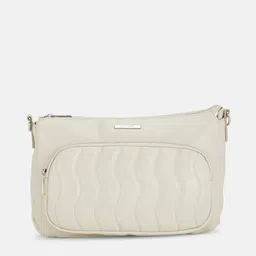 Forever Glam by Pantaloons  Textured Swagger Sling Bag with Quilted image 1