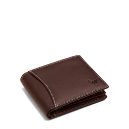 NAPA HIDE Men Brown Solid Leather Two Fold Wallet with RFID image 3