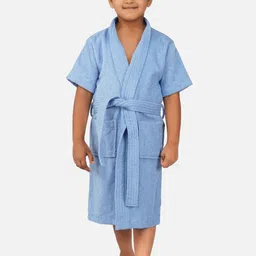 RANGOLI Kids Pure Cotton 400 GSM Belted Bath Robe-image-47