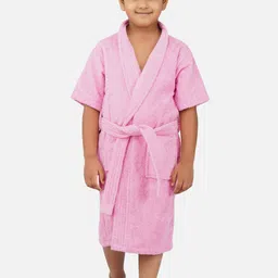 RANGOLI Kids Shawl Collar Pure Cotton Super Absorbent 400 GSM Bath Robe-image-78