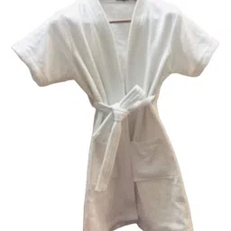 GAB Kids Shawl Collar Cotton Bath Robe With Belt-image-34