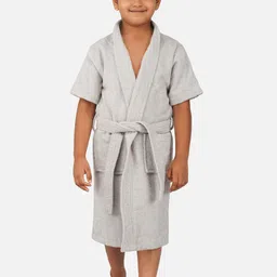 RANGOLI Kids Pure Cotton 400 GSM Belted Bath Robe-image-13