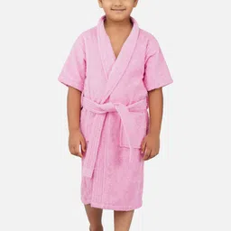 RANGOLI Kids Shawl Collar Pure Cotton 400 GSM Bath Robe-image-68