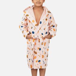 RANGOLI Kids Printed Pure Cotton 400 GSM Ultra-Soft Bath Robe-picture-5