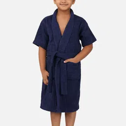RANGOLI Kids Pure Cotton 400 GSM Belted Bath Robe-image-45