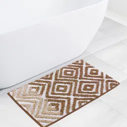 OBSESSIONS Brown 2200 GSM Pure Cotton Anti-Skid Bath Mat-image-73