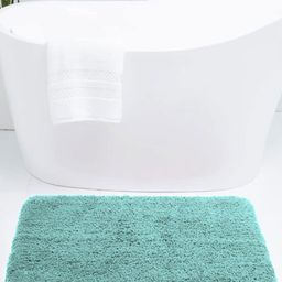 LUXEHOME INTERNATIONAL Vegas Blue 2800GSM Ultra Soft Microfiber Anti-Skid Bath Rugs-52