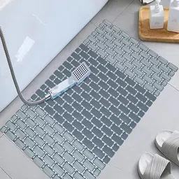 HomeCloud Grey Textured Non-Slip Shower Mat-picture-0