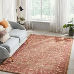 MYTRIDENT Floral Printed Pure Wool with Cotton Backing-3000 GSM Carpet-picture-23
