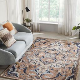MYTRIDENT Floral Printed 100% Wool with Cotton Backing 3000 GSM Carpet-36