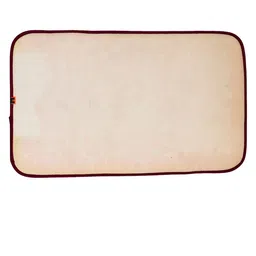 MARKET99 Red Self-Design Rectangular Bath Rugs image 2