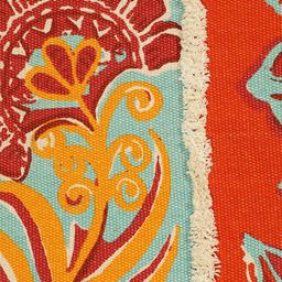 BLANC9 Multicolored Printed Cotton Rectangular Carpet image 2