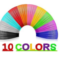 Numakers 10 Bright Color 3D Pen PLA 1.75 mm Filament Refill Compatible with All 3D Pen and 3D Printer | 5 Meter of Each Color (10 Pieces) image 1