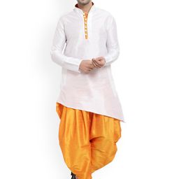 Sydney Heights Mandarin Collar Long Sleeves Asymmetric Hem Kurta with Salwar-image-81