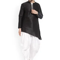 Sydney Heights Asymmetric Regular Straight Kurta with Dhoti Pants-image-60