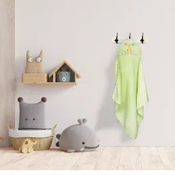 Baby Moo Kids Green Set of 5 Applique Hooded Towel & Wash Cloth-31