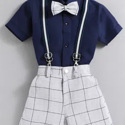 BAESD Boys Silk Cotton Shirt with Shorts-18
