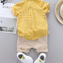 StyleCast Boys Checked Shirt Collar Shirt Collar Shirt with Shorts-image-10