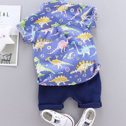 StyleCast Infant Boys Printed Shirt with Shorts-picture-14