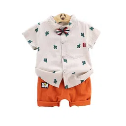 StyleCast Infant Boys Printed Shirt with Shorts-10