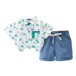 StyleCast x Revolte Boys Printed Shirt With Shorts-picture-24